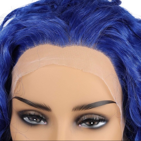 💕ACADIA 26” BLUE DEEP CURLY LACE FRONT WIG 💕 NWT - Picture 5 of 7